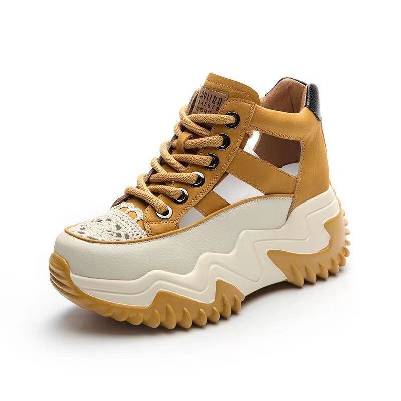 High Top Hollow Stylish Breathable Shoes - Image 8