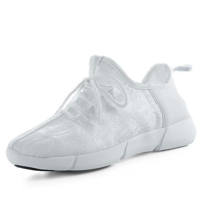 Glowing USB Rechargeable Luminous LED Shoe - Image 6