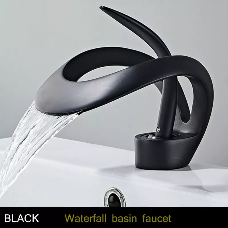 Modern Creative Brass Waterfall Design Faucet - Image 5