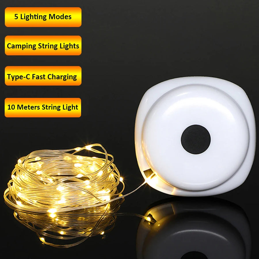 Star String USB Rechargeable Camp String Lights - Image 1