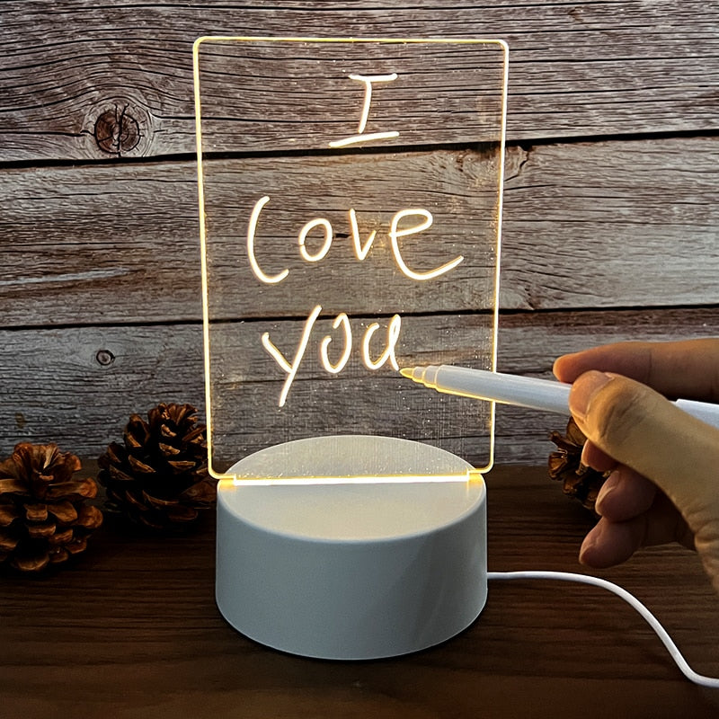 Creative Note Board Led Table Lamp - Image 1