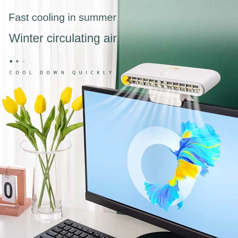 Turbo Strong Airflow Screen Hanging Cooling Fan - Image 1