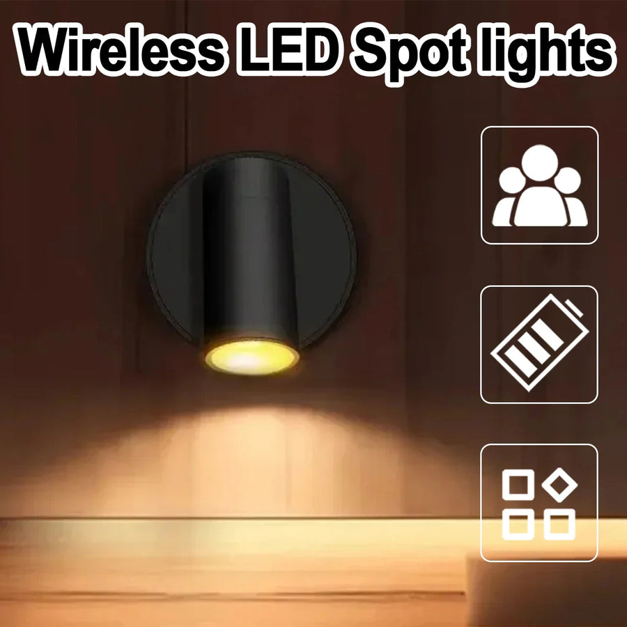 Magnetic Wireless LED Rechargeable Wall Spot Light - Image 1