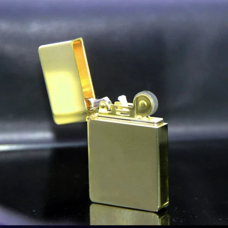 Classic Vintage Brass Windproof Lighter - Image 1