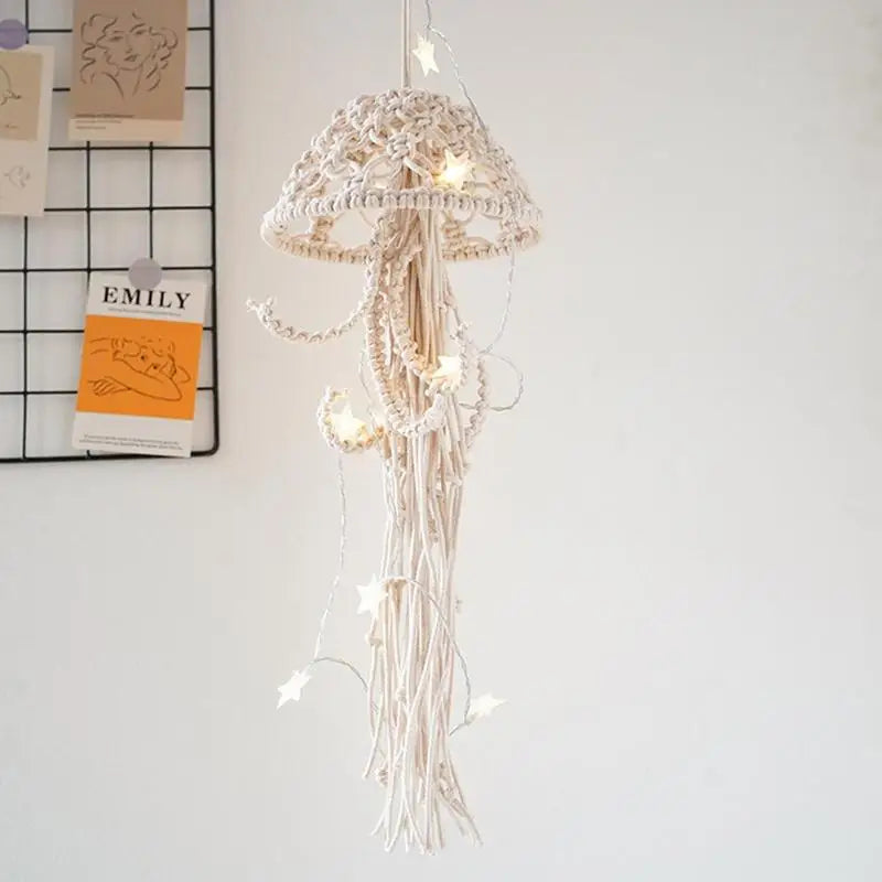 Artistic Jellyfish Dream Catcher Handmade Lamp - Image 1