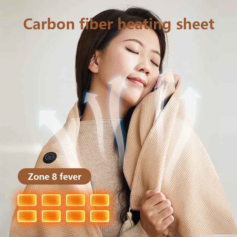 Rechargeable USB Winter Travel Heating Blanket - Image 4