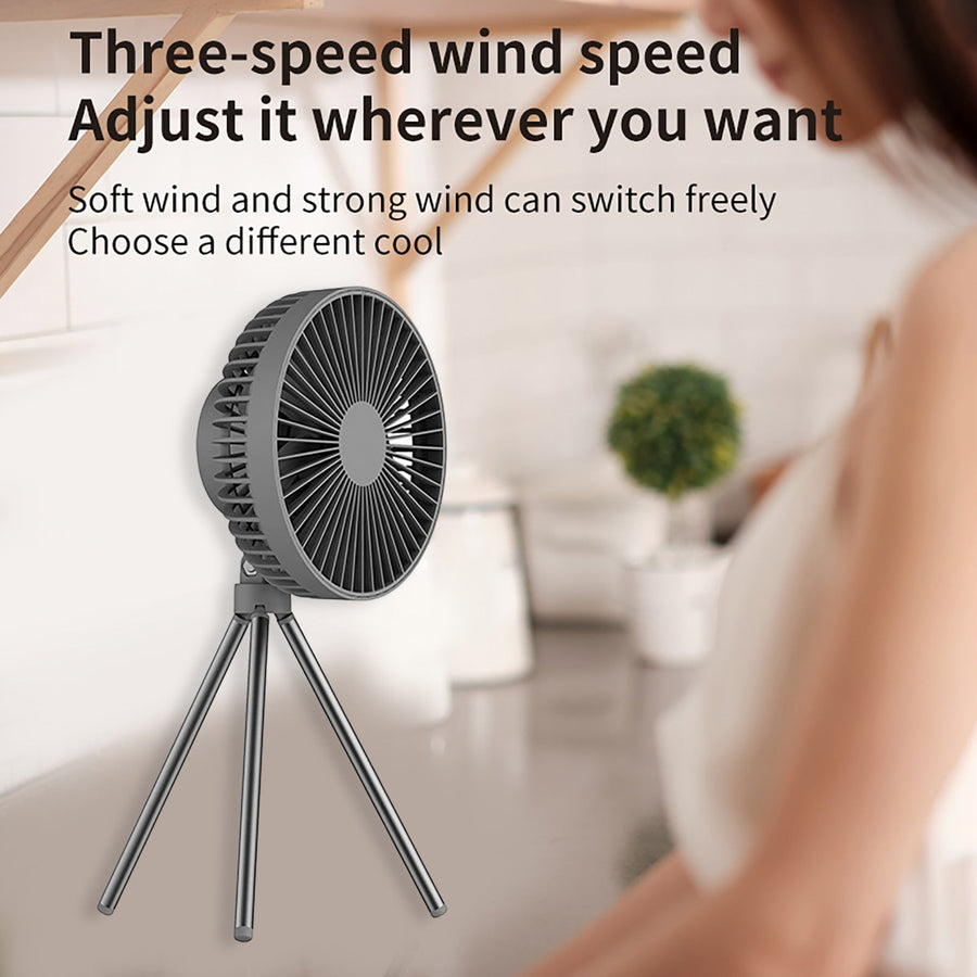 Portable Rechargeable Power Bank Fan Light - Image 7