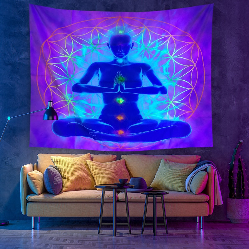 Colorful Glowing Luminous Tapestry - Image 36