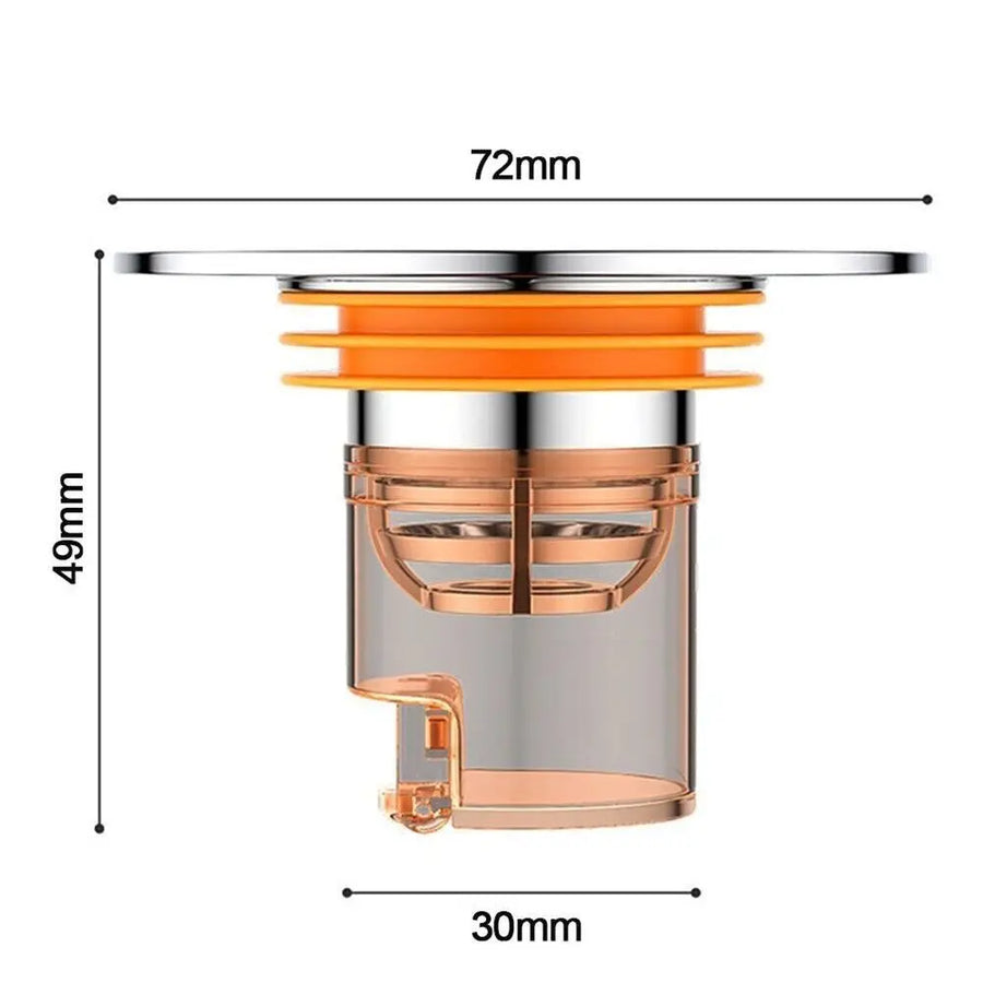 Magnetic Self-Closing Anti-Odor Bathroom Strainer Cover - Image 1