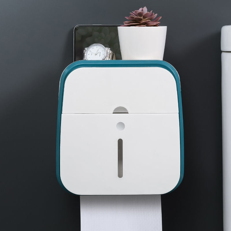 Wall-Mounted Bathroom Organizer Tissue Box Holder - Image 7