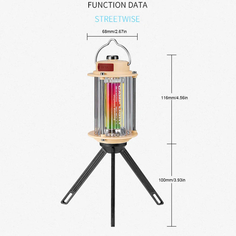 Portable Rechargeable Dimmable Hanging Tripod Flashlight Lantern - Image 5