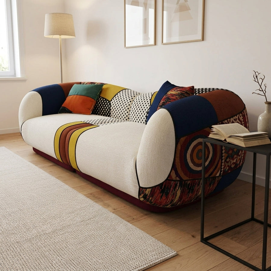 Matissero Sofa mit auffälligem Patchwork-Colorblocking