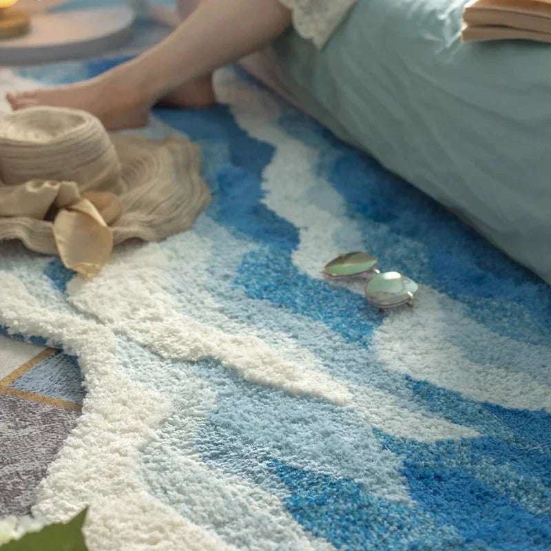 Soft Surf Anti-Slip Plush Wave Rug - Image 4