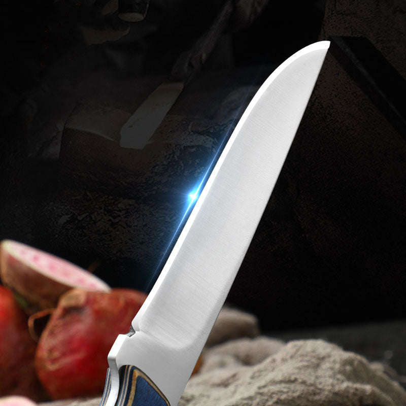 Stainless Steel Durable Wood Handle Knife - Image 1