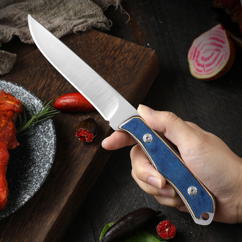 Stainless Steel Durable Wood Handle Knife - Image 2