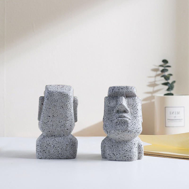 Stone Face Eyeglass Holder Stand - Image 1