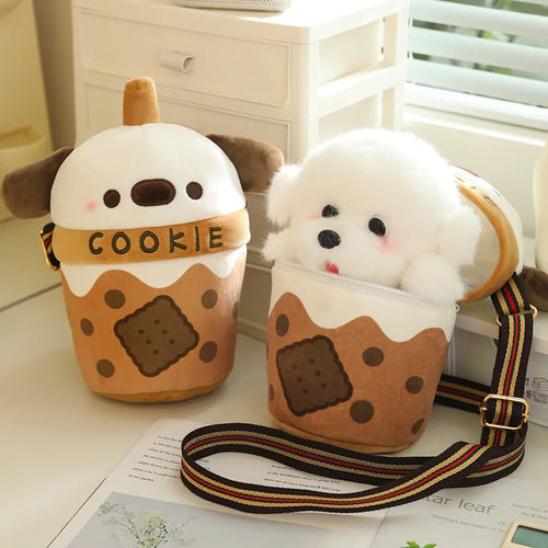 Sweet Cookie Cup Puppy Plush Handbag - Image 0