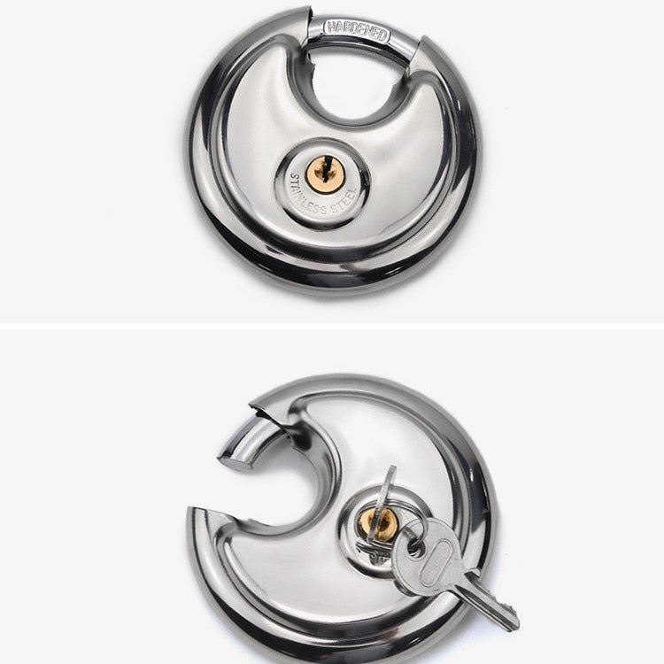 Heavy Duty Round Stainless Steel Padlock - Image 4