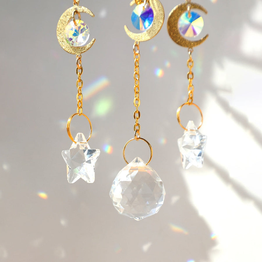 Crystal Sun Catcher Moon Decor - Image 11