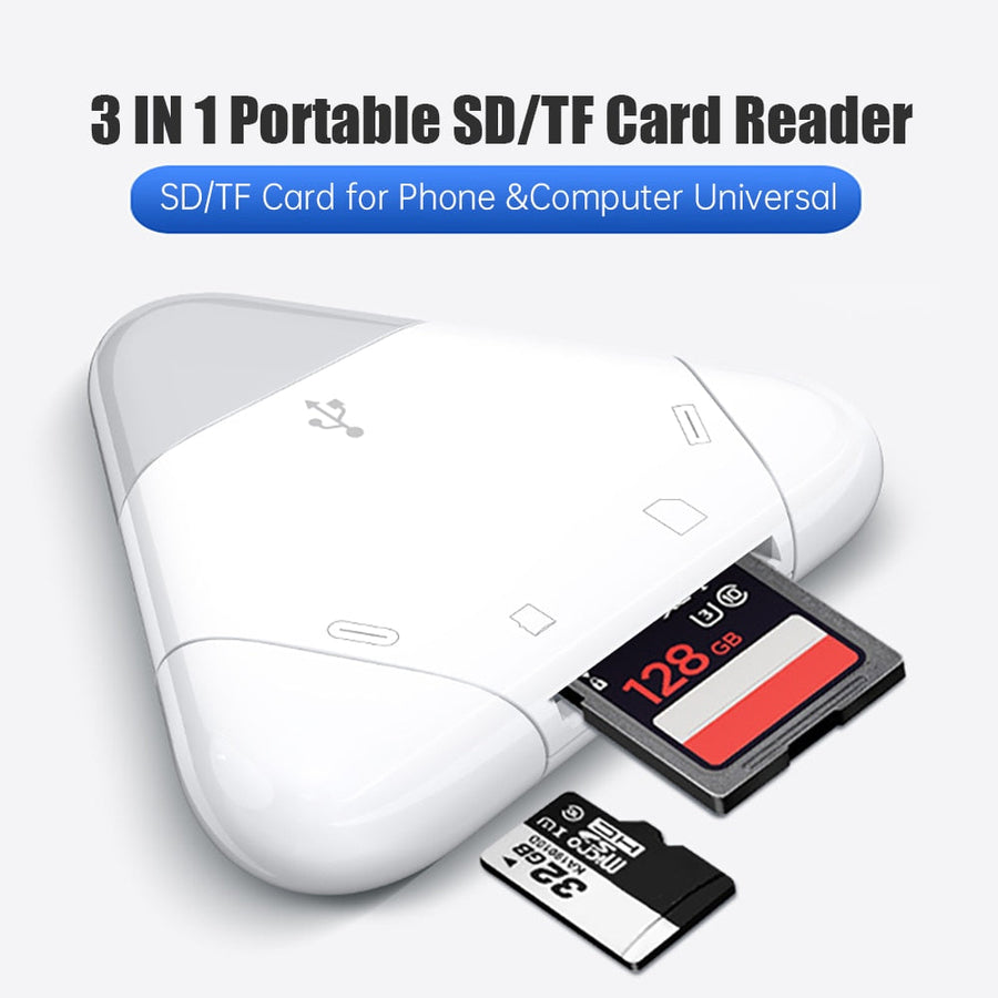 3in1 Universal Mobile SD Card Reader - Image 2