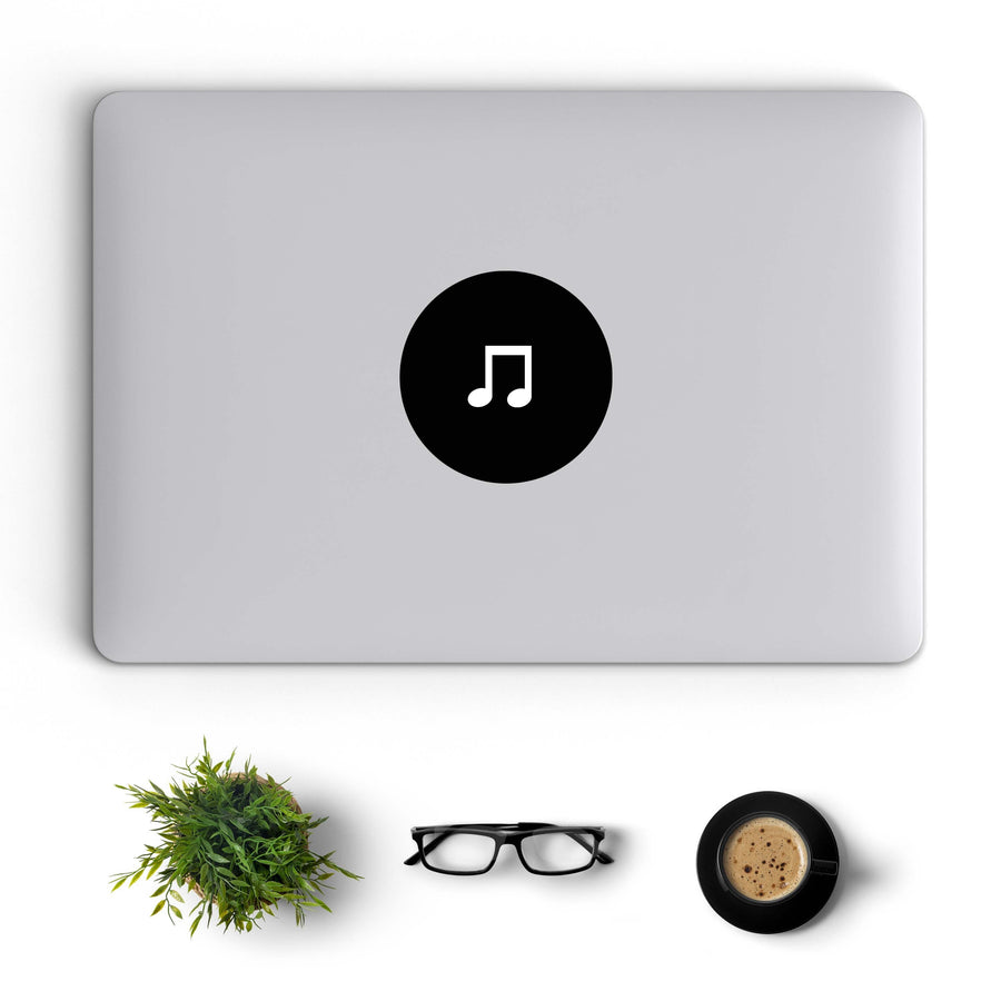 Illumunated Creative Black Macbook Decal Stickers - Image 1