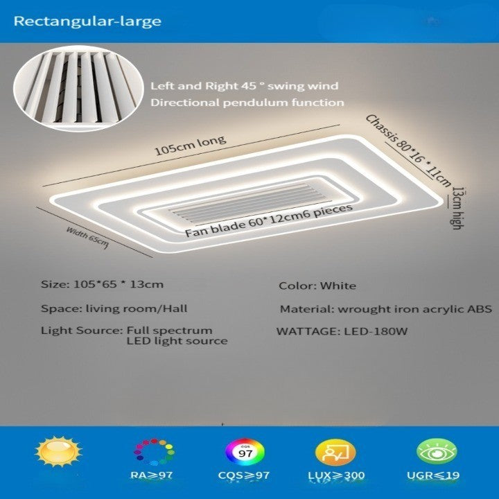 Ultra Cool Breeze Bladeless Energy LED Star Ceiling Fan - Image 6