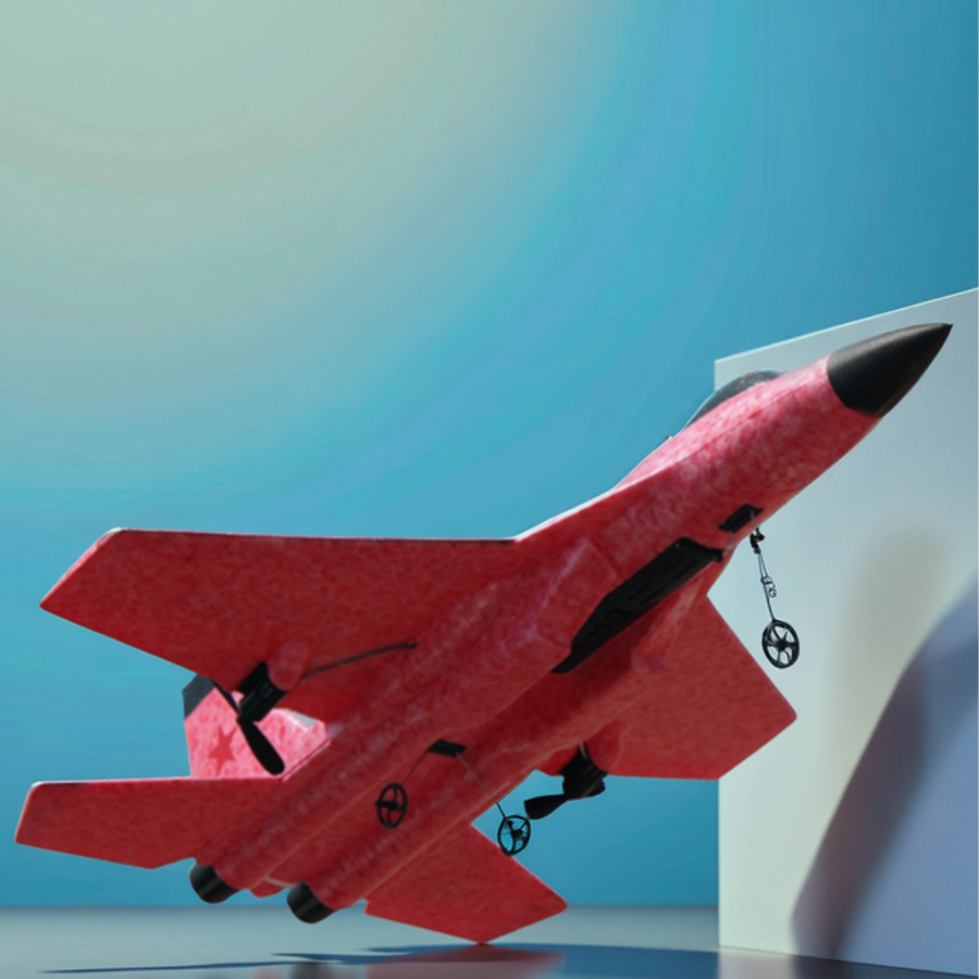 Remote Control Foam Fighter Airplane Toy - Image 1