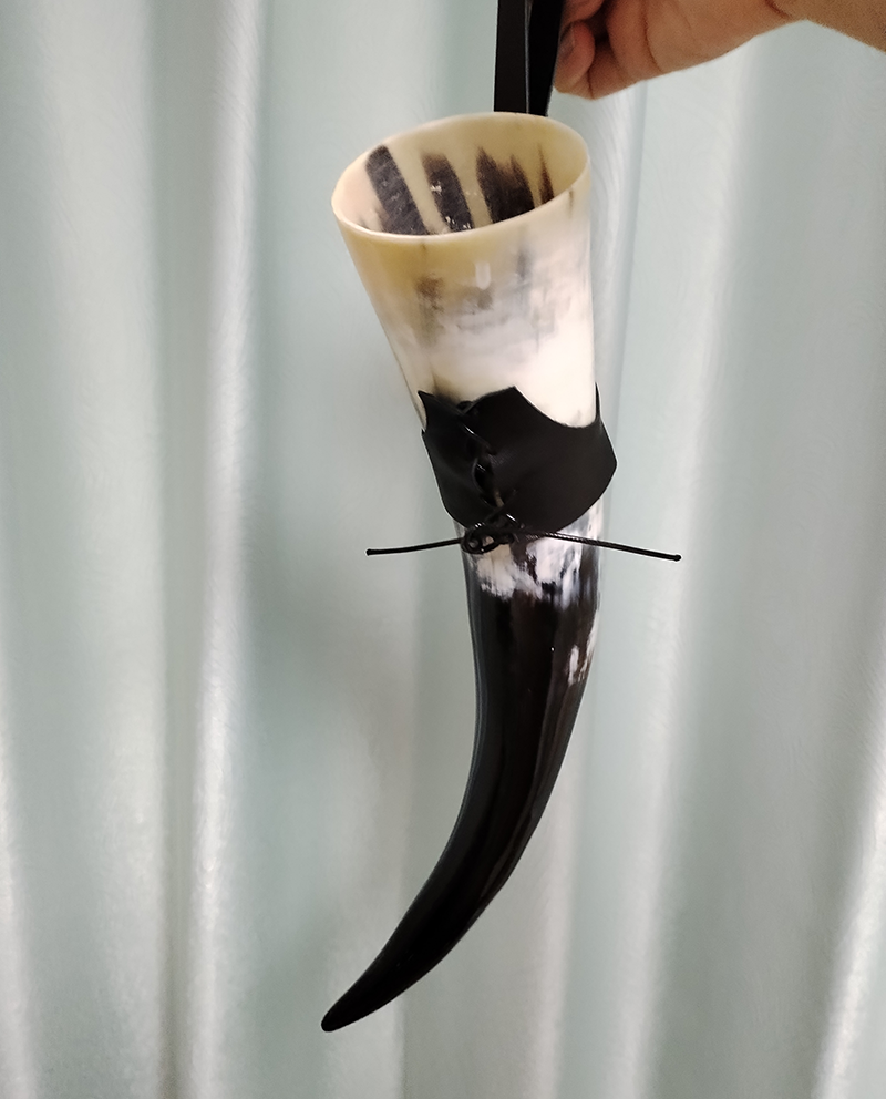 Viking Horn Handmade Real Mug - Image 3