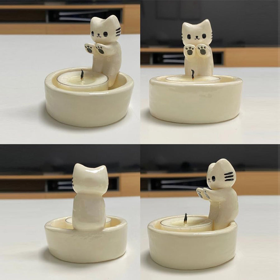 Warm Cat Candle Holder - Image 3