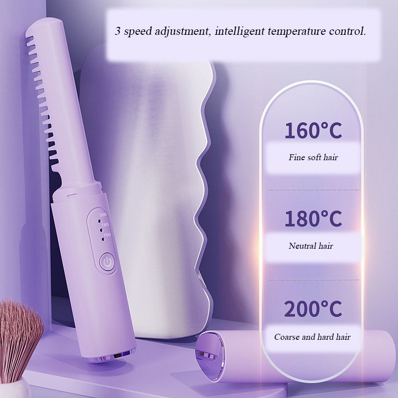 Wireless Anti-Burn Portable Hair Styler Comb - Image 1