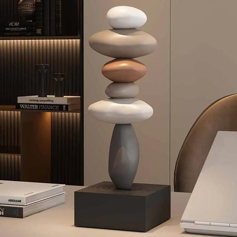 Zen Stone Stack Aesthetic Home Decor - Image 0