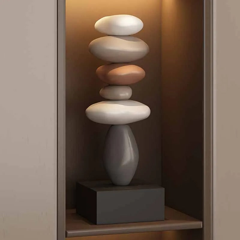 Zen Stone Stack Aesthetic Home Decor - Image 1
