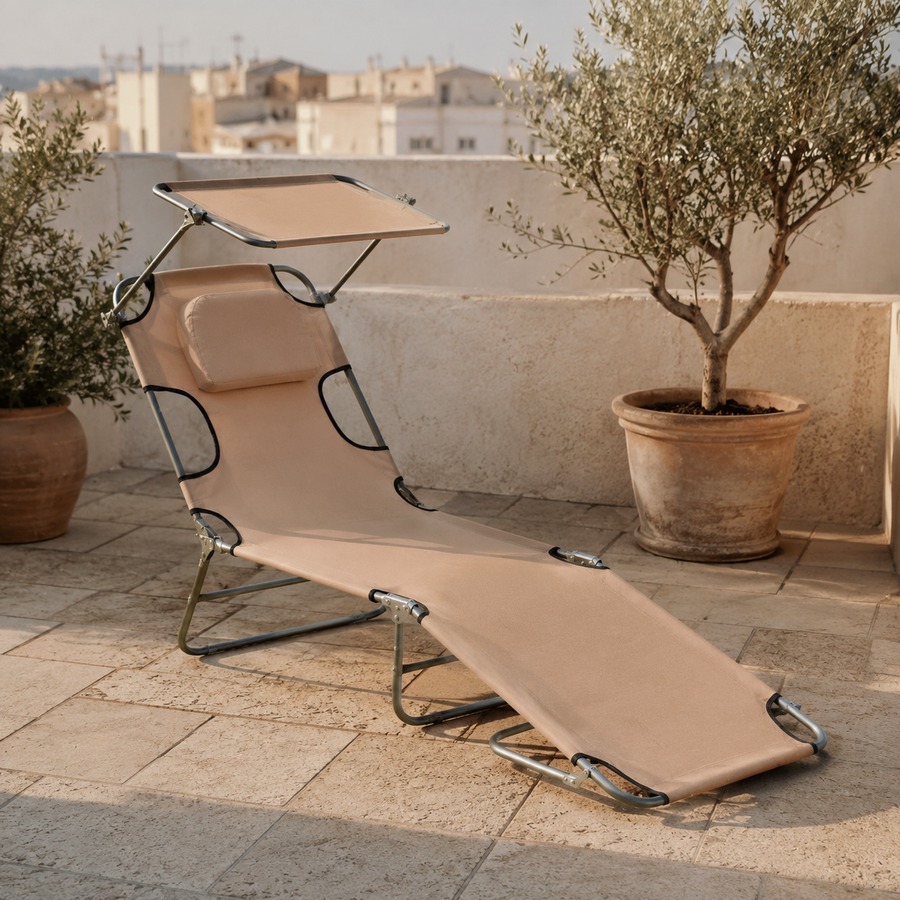 Golden Hour Face-Down Sunbathing Lounger