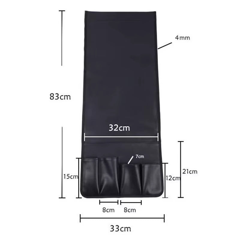 Non-slip 5 Pockets Leather Arm Rest Chair Organizer - Image 4