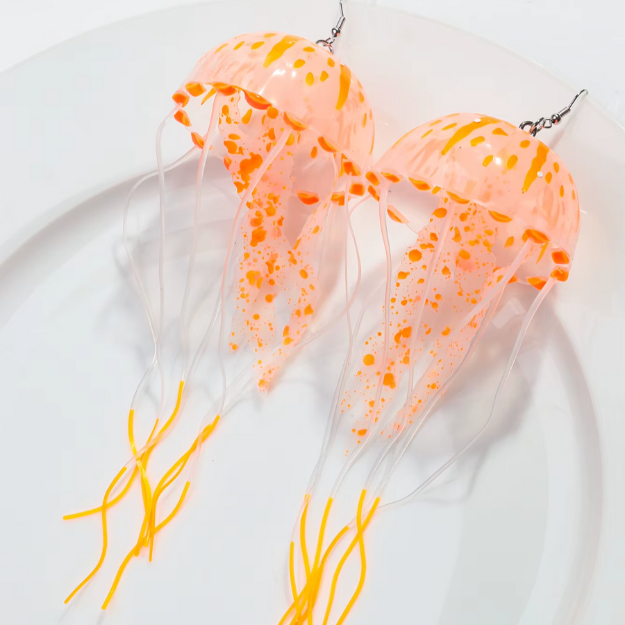 Dancing Jellyfish Long Tassel Earrings - Image 12