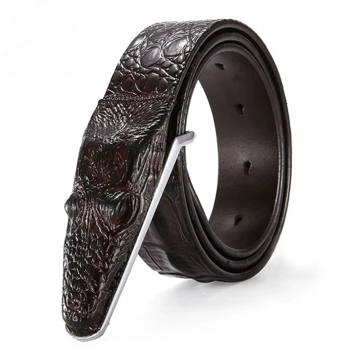 Alligator Bold Texture Elegant Men Belt - Image 6