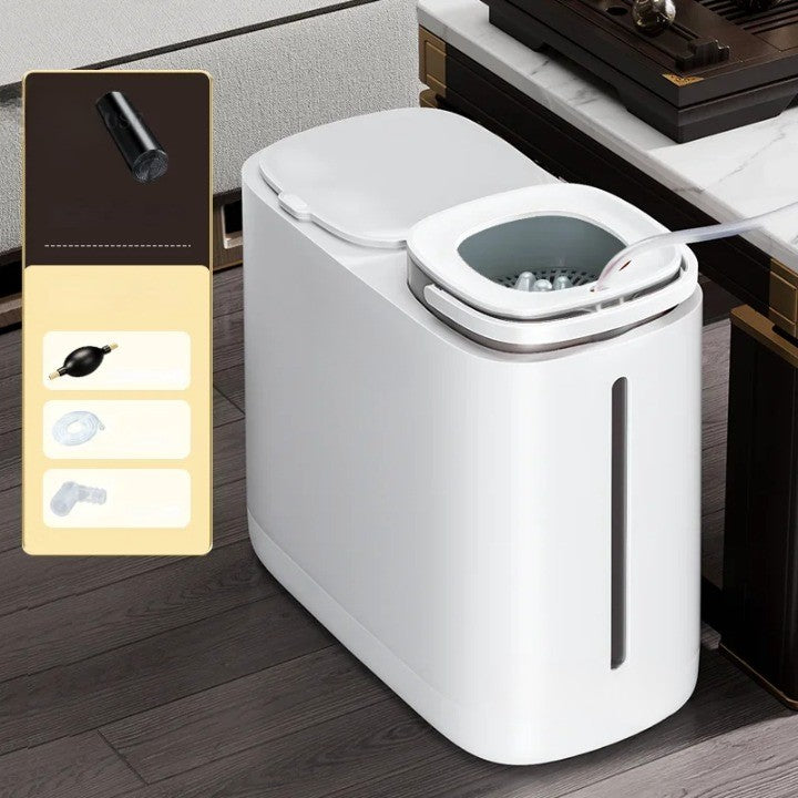 Dual Compartment Dry Wet Section Efficient Modern Home Trash Can - Image 4