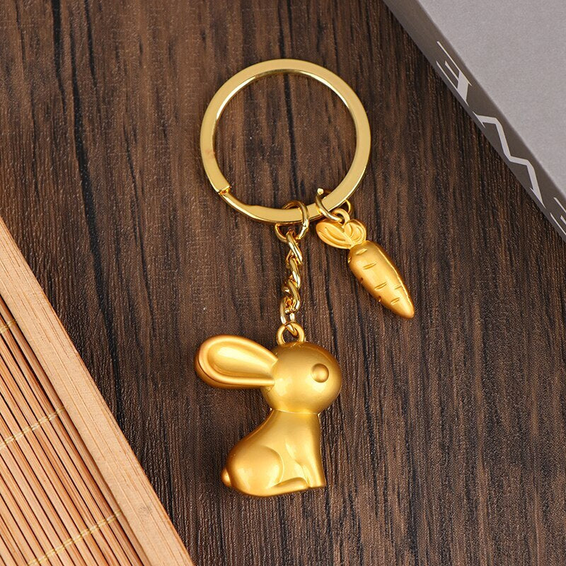 Lucky Rabbit Ring Keychain - Image 1