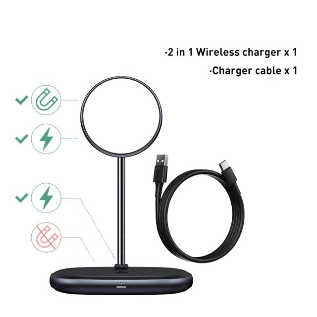 Magnetic Wireless Charger Phone Stand - Image 4