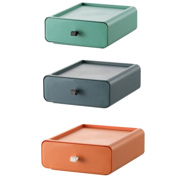 Colorful Stackable Makeup Storage Box - Image 12