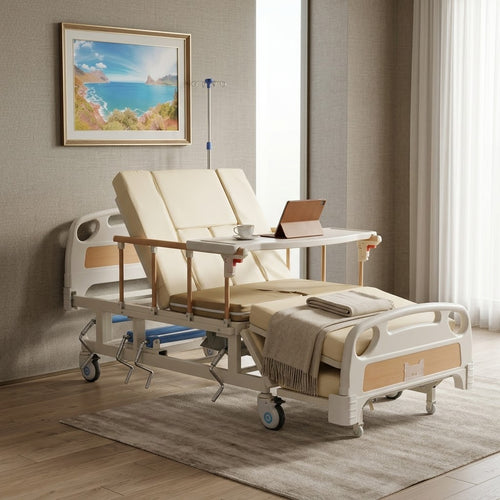 Caregiver Multi-Position Adjustable Nursing Care Hospital Bed