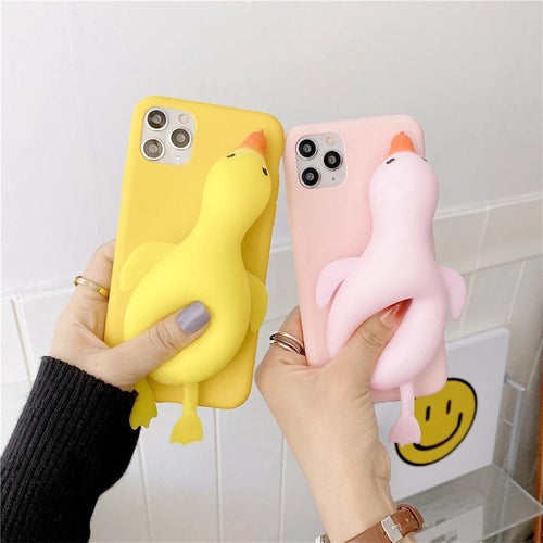 Goofy Goose Stress Reliever iPhone Case - Image 0