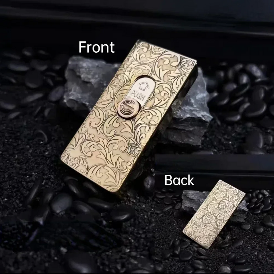 Retro Upward Slide Flame Gasoline Lighter - Image 5