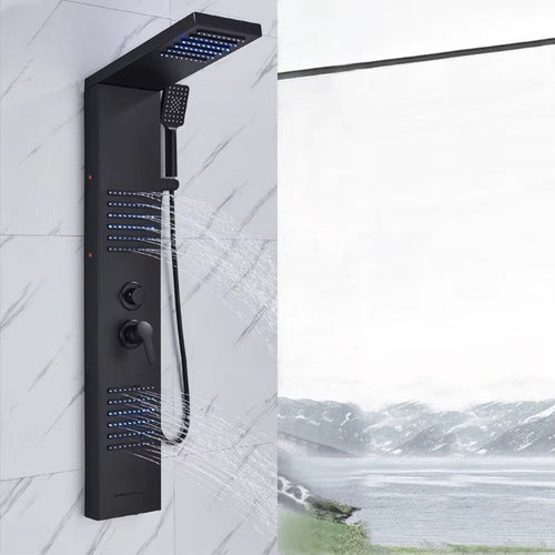 Rainfall Multi-Jet Panel Adjustable Pressure Shower Set - Image 0