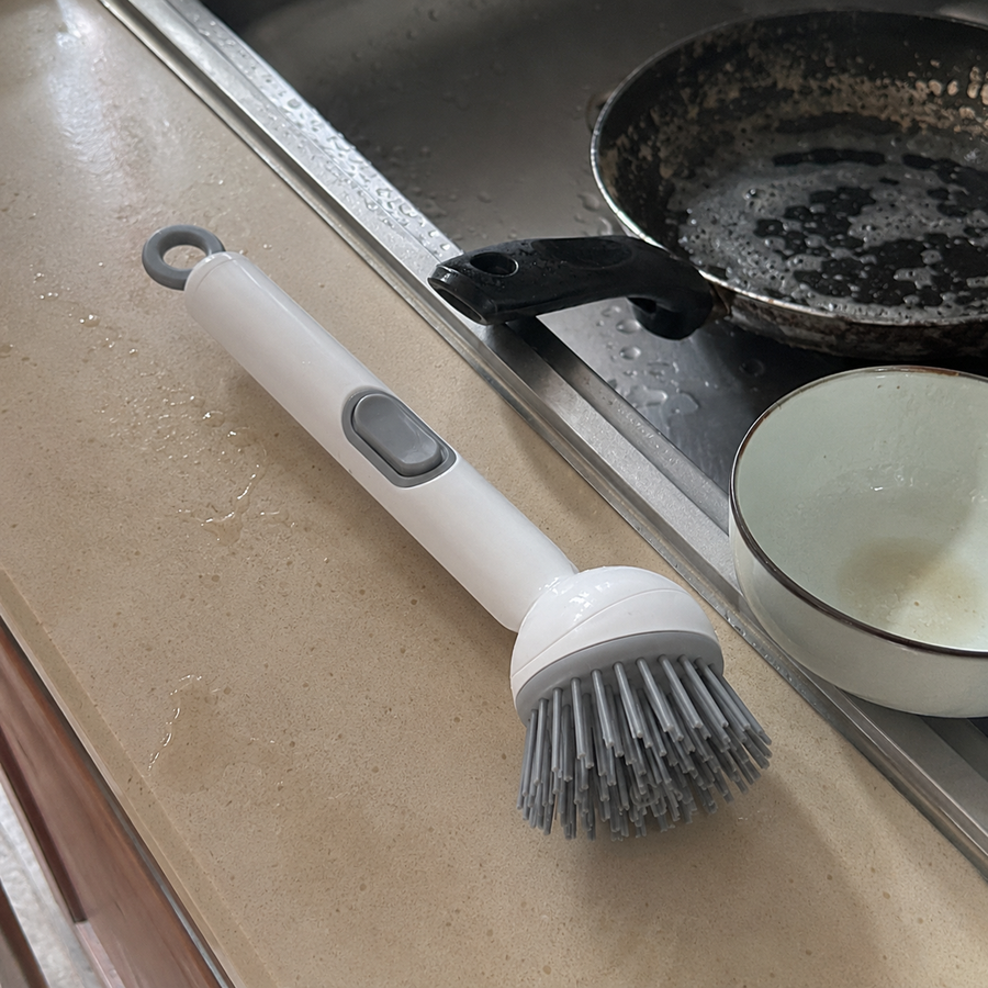 Pump & Scrub Soap-Dispensing Brush