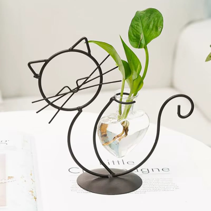 Creative Miniature Cat Shaped Plant Vase - Image 1
