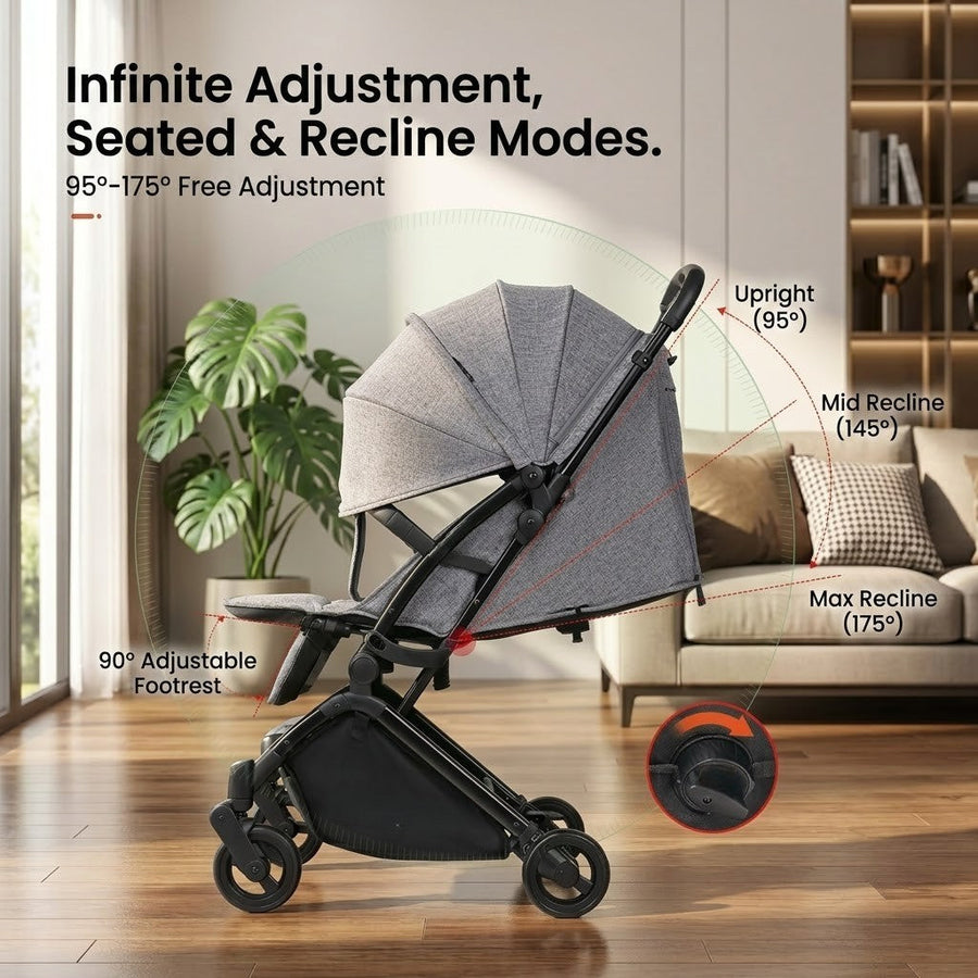 Foldable Light Weight Baby Stroller - Image 5