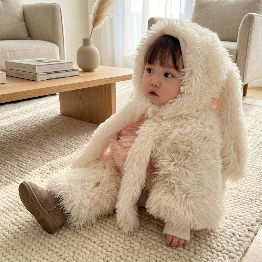 Fluffy Bunny Kids Dress - Image 1