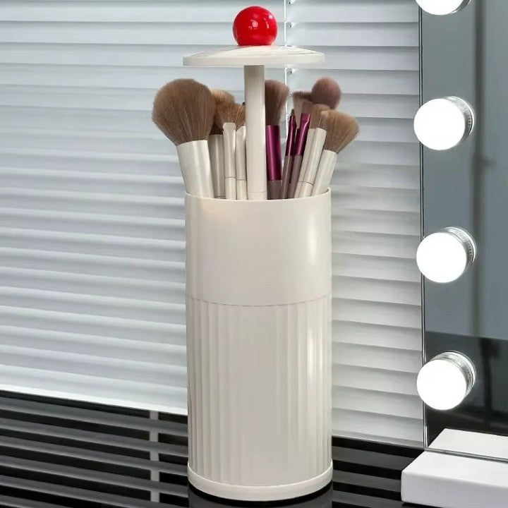 Automatic Pop-Up Cylindrical Makeup Brush Organizer - Image 4