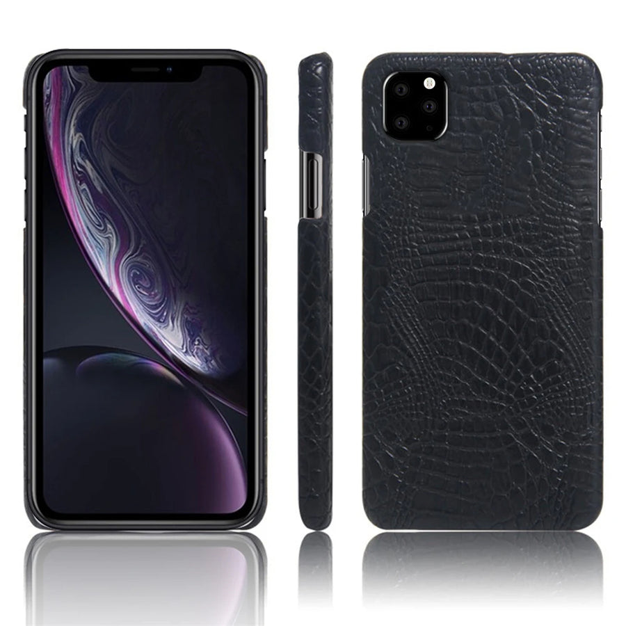 Luksuriøse Krokodille Business Stil Lær iPhone Deksel